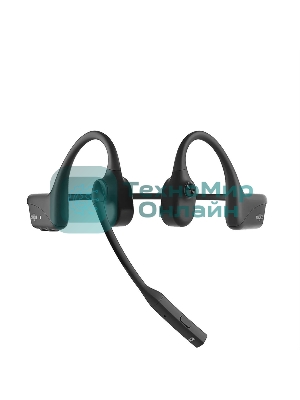 Беспроводные наушники SHOKZ OpenComm2 UC черный, костная проводимость, Bluetooth + USB-адаптер, до 16 ч
