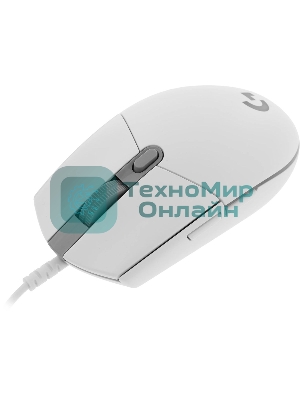Мышь проводная Logitech G102 LIGHTSYNC белый, 8000 dpi, USB, кнопки - 6