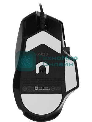 Мышь проводная Logitech G502 X черный, 25600 dpi, USB, кнопки - 13