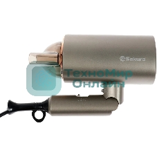 Фен SAKURA SA-4043BR коричневый, 2000 Вт, компактный