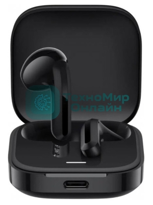 Наушники TWS Redmi Buds 6 Active черный, вкладыши, Bluetooth, до 6 ч