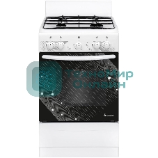 Плита газовая Gefest ПГ 5100 0017 белый конфорок - 4 шт, духовка - 52 л, 50 см x 85 см x 58.5 см