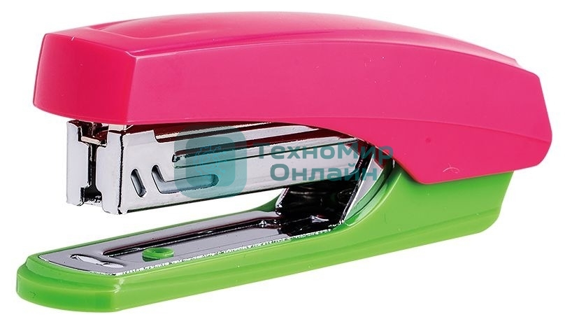 Степлер ручной Deli E0246 N10 (12 листов), ассорти, 50 скоб, коробка