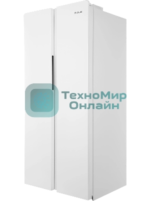 Холодильник Hyundai CS45082F белый двухкамерный 270/180л морозилка снизу, No Frost, Side by Side