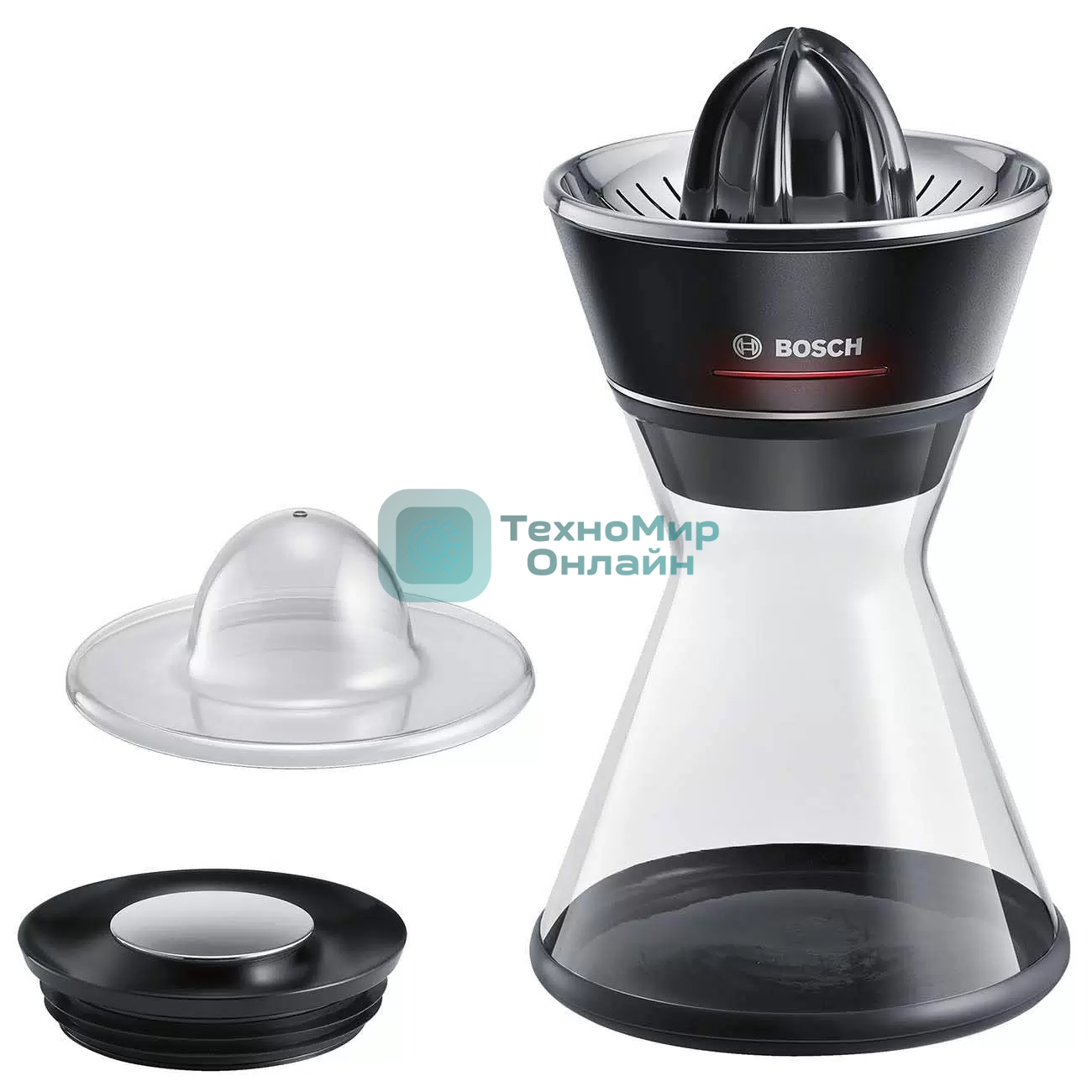 Соковыжималка Bosch MCP72GPB черный, цитрусовая, 40 Вт, 1000 мл, механическое