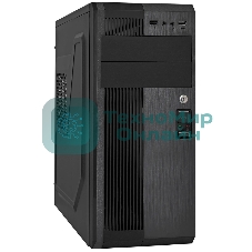 Компьютерный корпус Miditower ExeGate UN-605B-UNS400 (ATX, БП UNS400 с вент. 12см, 2*USB, аудио, блокировка, черный)