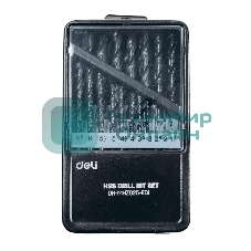 Набор сверл по металлу HSS (1-13мм, 25 шт) Deli DH-MHZ025-ED1 металлический кейс