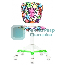 Кресло Бюрократ CH-W204/F мультиколор, ткань, 120 кг, подставка для ног