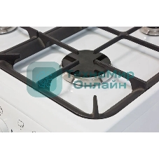 Плита газовая De Luxe 506040.01ГЭ КР белый, конфорок 4 шт, духовка 60 л, 50 см x 85 см x 60 см