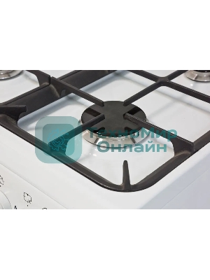 Плита газовая De Luxe 506040.01ГЭ КР белый, конфорок 4 шт, духовка 60 л, 50 см x 85 см x 60 см