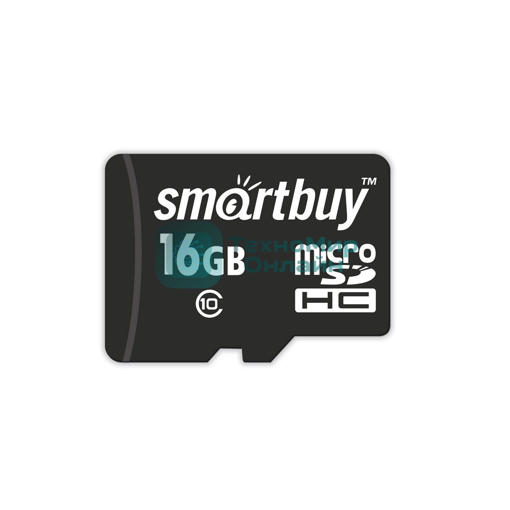 Флеш карта MicroSDHC (Transflash) 16Gb Smartbuy (Class 10)+SDадаптер