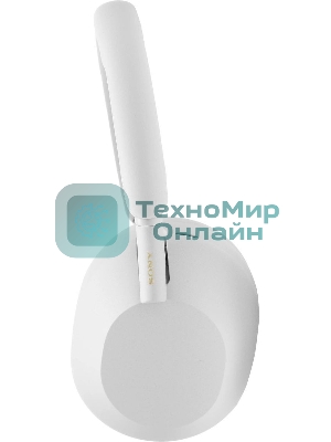 Беспроводные/проводные наушники Sony WH-1000XM5 белый, полноразмерные, Bluetooth + проводной, активное шумоподавление, до 30 ч