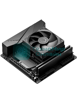 Кулер для процессора ID-COOLING IS-53-XT BLACK LGA1851/1700/1200/115X/AM5/AM4 низкопрофильный высота 53мм (24шт/кор, TDP 120W, PWM, 4 тепл.трубок/медная база, FAN 92мм, черный) BOX