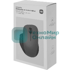 Мышь беспроводная Xiaomi Wireless Mouse Comfort Edition черный, 1200 dpi, радиоканал, USB, кнопки - 3