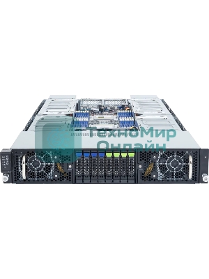 Серверная платформа Gigabyte Server Platform G294-Z43/2U/2xAMD (9004/9005)/2xHS/24xDIMM/4xSFF NVME/SAS/SATA + 4xSFF SATA/SAS/16xGPUs SS/2x10GbE/16xFHFL + 2xLP/2x3000W/Rails/1Y