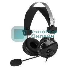 Гарнитура A4Tech HU-7P чёрный, проводная