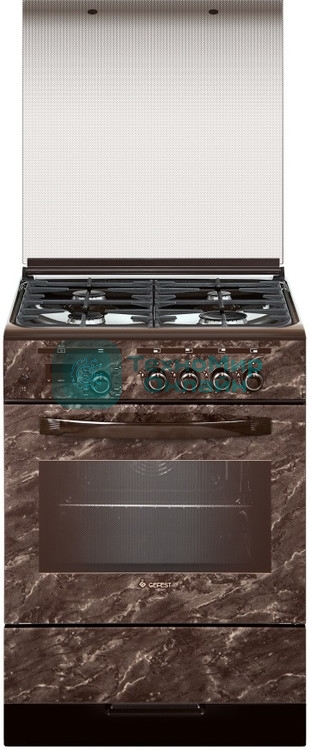 Плита комбинированная Gefest ПГЭ 6302-03 0054 коричневый, конфорок 4 газовых, духовка 55 л, 60 см x 85 см x 60 см