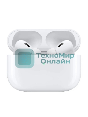 Наушники TWS Apple AirPods Pro 2 белый, вкладыши, Bluetooth, активное шумоподавление