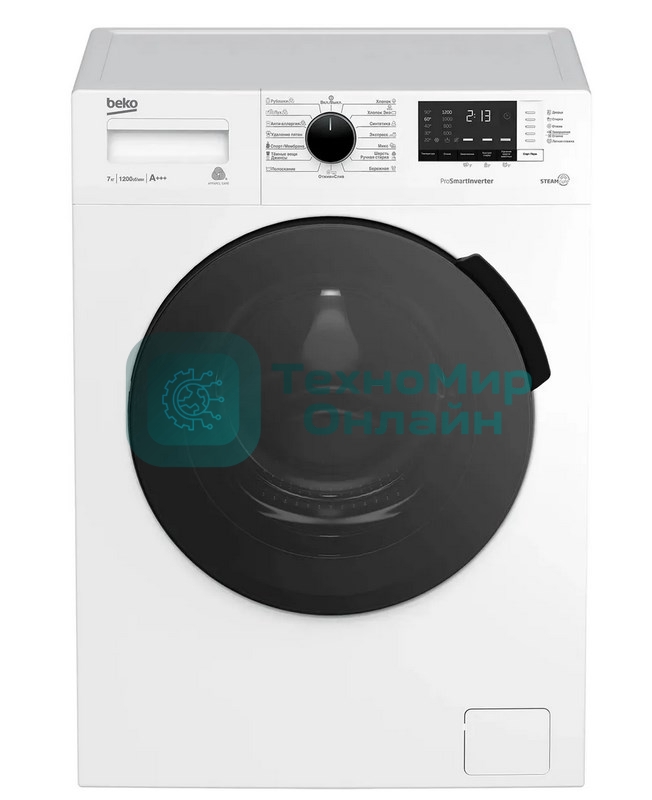 Стиральная машина Beko WSPE7612W белый, загрузка фронтальная 7 кг, 1000 об/мин., класс: А+++