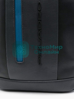 Рюкзак слинг мужской Piquadro Urban CA6540UB00/NGR, кожа, черный/серый