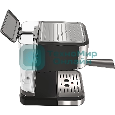 Кофеварка рожковая ARESA AR-1612 черный, исп. кофе - молотый, 1,5 л, 1100 Вт, 15 бар