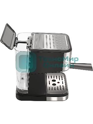 Кофеварка рожковая ARESA AR-1612 черный, исп. кофе - молотый, 1,5 л, 1100 Вт, 15 бар