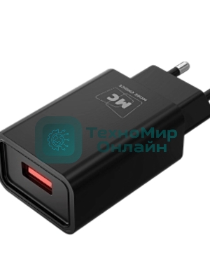 Сетевое зарядное устройство MORE CHOICE (4620202555687) NC07i СЗУ 1USB 2.0A, черный