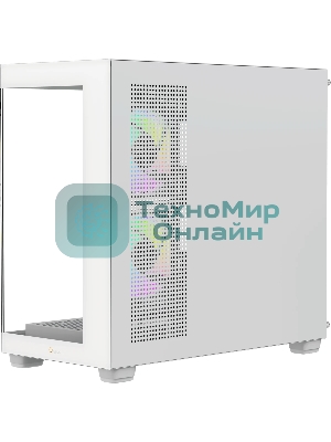 Компьютерный корпус Case Ocypus Gaммa C52 WH ARGB mATX/win/white/3 ARGB fans/no PSU/Tempered Glass