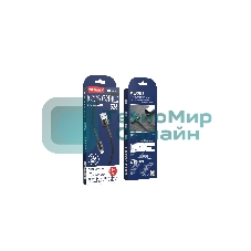 Кабель Smartbuy (iK-512-S26b) S26 Lightning черный.,3 А,PD,нейл.,1м