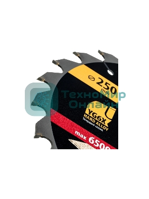 Пильный диск по дереву Denzel ф250 х 30 мм, 24 зубьев