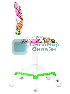 Кресло Бюрократ CH-W204/F мультиколор, ткань, 120 кг, подставка для ног