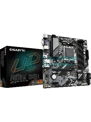 Материнская плата Gigabyte A620M DS3H, mATX, AM5, AMD A620, 4xDDR5, 4xSATA, 1xM.2, 1xPCI-E 4.0 x16, 1xPCI-E x1, 1xHDMI, 1xDP, 1xVGA, 1x 1Gb LAN, 1xUSB 3.2 Gen 1, 4xUSB 2.0, 3x3.5мм, 7.1, ATX
