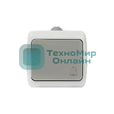 Кнопка звонка EKF EFZ10-026-30-54 1-кл. ОП Мурманск 10А IP54 серая