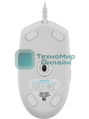 Мышь проводная Logitech G102 LIGHTSYNC белый, 8000 dpi, USB, кнопки - 6
