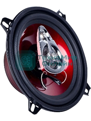 Колонки автомобильные Kicx SP 133 100Вт 89дБ 4Ом 13см (5дюйм) (ком.:2кол.) коаксиальные трехполосные