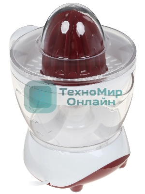 Соковыжималка Scarlett SC-JE50C06 белый/коричневый, цитрусовая, 25 Вт, 700 мл, механическое