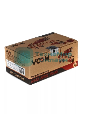Коннекторы RJ-45 VCOM VNA2200-1/100 для UTP кабеля 5 кат. (100 шт.)
