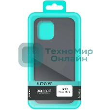Чехол (клип-кейс) BoraSCO для Apple iPhone 12 mini черный (матовый) (39168)