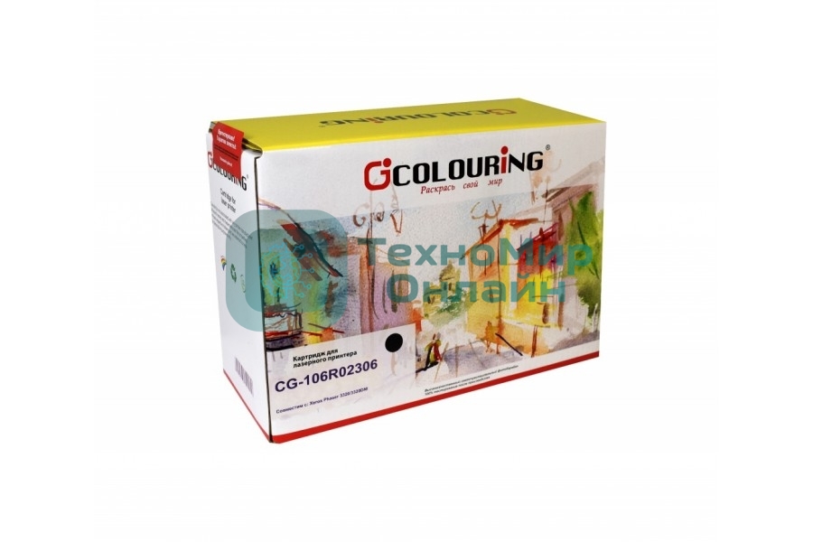 Картридж лазерный Colouring CG-106R02306 черный (11000 стр.) для принтеров Rank Xerox Phaser 3320DNI/3320