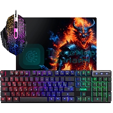 Комплект клавиатура+мышь Defender Alion GS-987 проводной, USB, 2400 DPI, чёрный