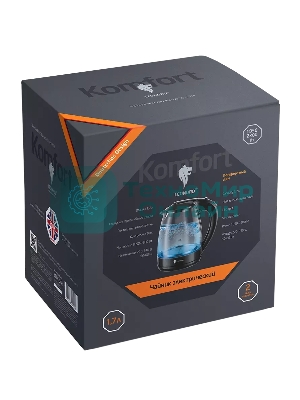 Чайник электрический LEONORD LE-1514 1,7 л, 2200 Вт, стекло/пластик, черный