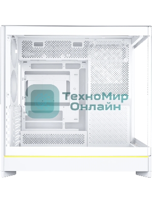 Компьютерный корпус Montech HS02 белый без БП ATX 4x140мм 2xUSB 3.0 audio bott PSU