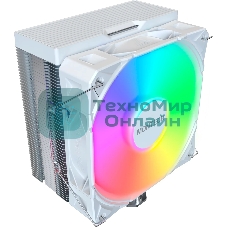 Устройство охлаждения(кулер) Montech NX400 ARGb Soc-AM5/AM4/1200/1700/1851 белый 4-pin 34.17dB Al+Cu 220W Ret (NX400ARGbWH)