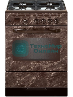 Плита комбинированная Gefest ПГЭ 6302-03 0054 коричневый, конфорок 4 газовых, духовка 55 л, 60 см x 85 см x 60 см