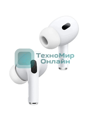 Наушники TWS Apple AirPods Pro 2 белый, вкладыши, Bluetooth, активное шумоподавление