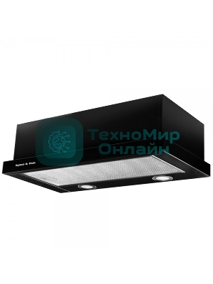 Вытяжка встраиваемая Zigmund & Shtain K 017.6 B черный, 60 см, 700 куб. м/ч, 51 дБ