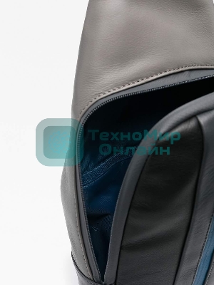 Рюкзак слинг мужской Piquadro Urban CA6540UB00/NGR, кожа, черный/серый