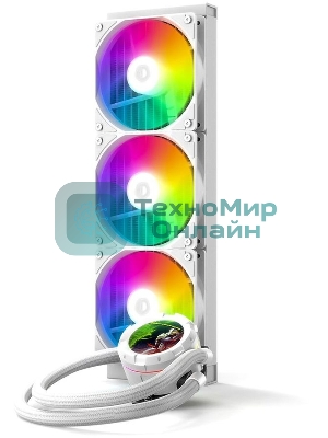 Жидкостная система охлаждения для процессора ID-COOLING SL360 XE белый 120мм алюминий+медь 1800rpm 30db 4-pin 350W