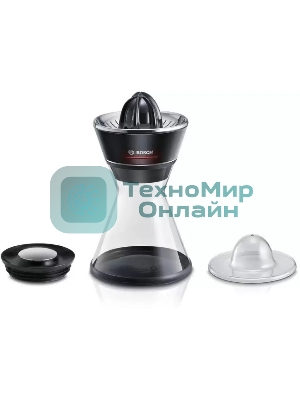 Соковыжималка Bosch MCP72GPB черный, цитрусовая, 40 Вт, 1000 мл, механическое