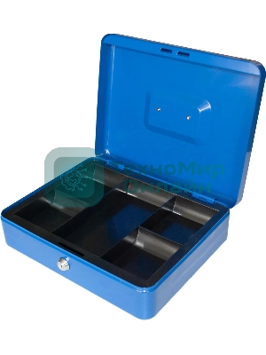 Ящик для денег Silwerhof 90x300x240 синий сталь